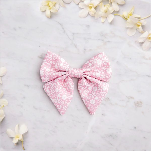 PRECIOUS PETAL - DUSTY PINK SAILOR BOW TIE