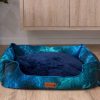 SHELL YEAH - OCEAN WAVES SNUGGLE BUD DOG BED 2